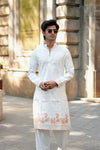 BARAAT WHITE JACQUARD DESIGNER KURTA