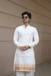 RAJWADI PATTERN JACQUARD DESIGNER KURTA